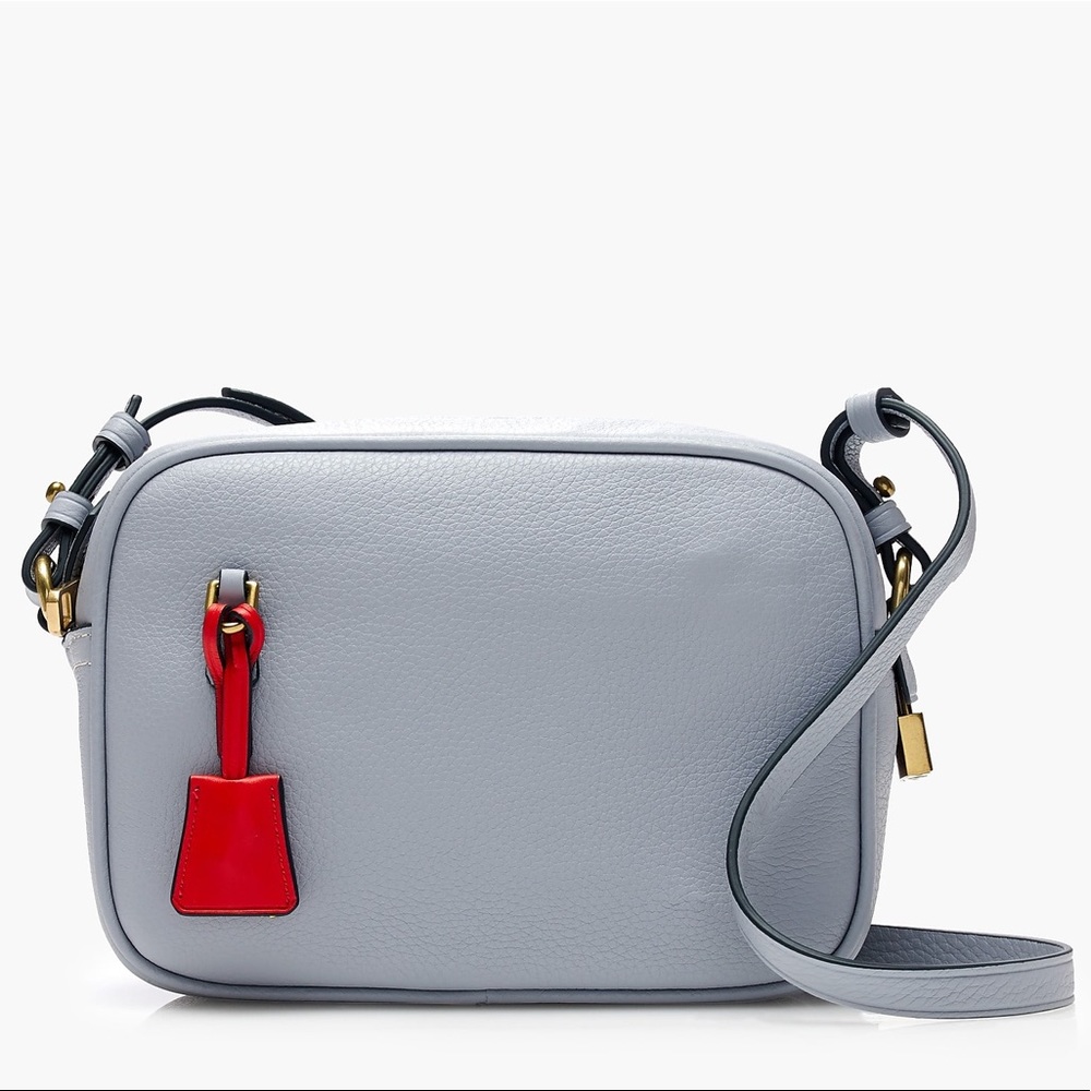 J. Crew Signet Bag in Italian Leather Dusty Cloud